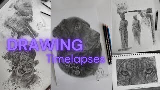 RELAXING 5 HOURS of DRAWIING TIMELAPSES [upl. by Aniala]