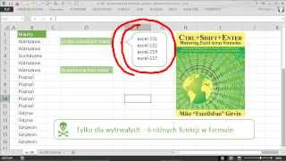 excel295  Dynamiczna lista unikalnych wartości  formuła tablicowa  6 funkcji [upl. by Sumetra]