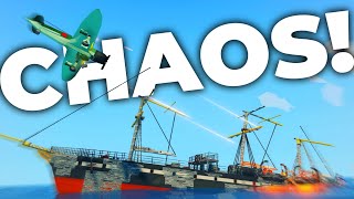 CHAOS Aboard A SINKING SHIP  Stormworks Build and Rescue  Multiplayer [upl. by Eineg]