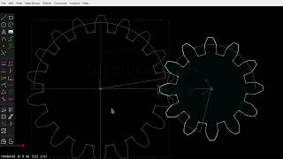 JustThinkering Involute Gears in Solvespace CC [upl. by Fleischer]