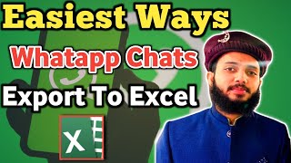 How To Extract Whatsap Chat Export Chat into Excel [upl. by Kiersten983]