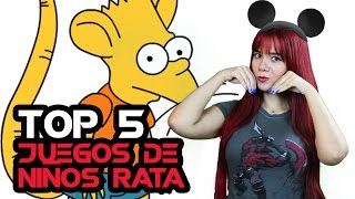 TOP 5 JUEGOS DONDE ABUNDAN NIÑOS RATA [upl. by Nerehs]