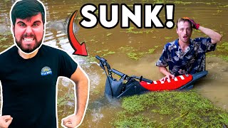 MILLER CRASHED MY DIRTBIKE INTO POND RUINED [upl. by Rastus]