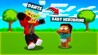 Minecraft But I Met Baby Herobrine [upl. by Ryder911]