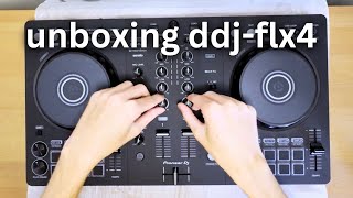 Unboxing the DDJFLX4  First Impressions Beginner Review [upl. by Ytrebil804]