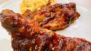 Baked BBQ Country Style Ribs amp Riblets 🔥 food bbq baked [upl. by Ydoc984]