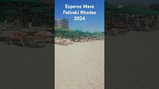 Faliraki beach Esperos Mare Rodos 2024 [upl. by Ettenowtna342]