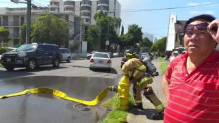 Fireman opening fire hydrant [upl. by Ehrman]