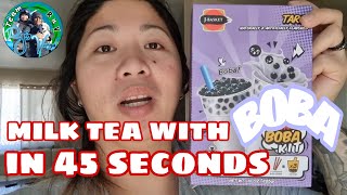 J BASKET TARO BOBA KIT FROM TAIWAN QUICKMILKTEA JBASKET TAROFLAVOR pilipinovlogger vlog58 [upl. by Crowell959]