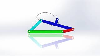 4 bar mechanism path trace  Siddharth Rami [upl. by Arde]