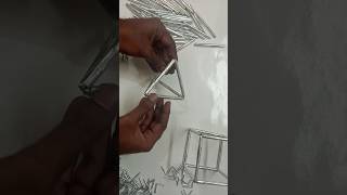 Tetrahedron making with Aluminium Food Container or Aluminium Foil diy aluminium shorts [upl. by Silevi517]