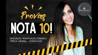 Como tirar NOTA 10 nas provas da Estácio EAD de Investigação Forense e Perícia Criminal [upl. by Imre875]