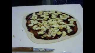 come fare un dolce spettacolare LE PIZZE DOLCI o PIZZE DESSERT Nutella Banane Mirtilli PIZZAPARTY [upl. by Summons134]