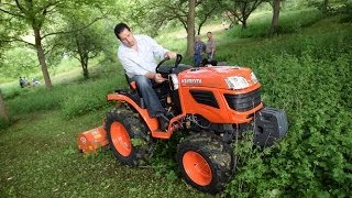 Kubota B1620 mit Ortolan T5 Mulchgerät [upl. by Madian]