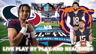 Houston Texans vs Chicago Bears Live PlayByPlay amp Reactions  NFL Hall of Fame Game 2024 [upl. by Hui40]