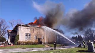 Schiller park IL Fire at Eden Memorial Park [upl. by Adnaluy]