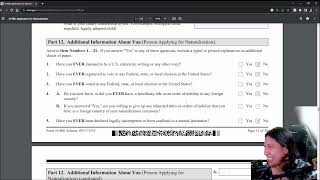 How to fill out N400 Application for Naturalization [upl. by Llain412]