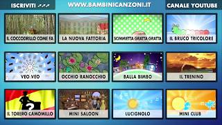 INDICE INTERATTIVO  CANZONI PER BAMBINI E BIMBI PICCOLI  ITALIAN BABY DANCE MUSIC VIDEO INDEX [upl. by Edivad]