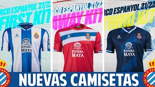 🔵¡OFICIAL NUEVA CAMISETA RCD ESPANYOL 20212022Nueva EQUIPACIÓN DEL Espanyol [upl. by Ecenaj]