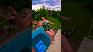 This Grandma attempted the craziest Dive of her life shorts shorts [upl. by Arjan]