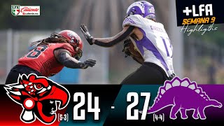 HIGHLIGHTS Mexicas vs Dinos semana 9 LFA 2024 lfacalientemx [upl. by Ainar]