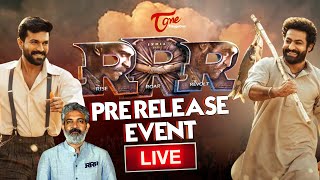 RRR PreRelease Event LIVE  NTR  Ram Charan  Ajay Devgn  Alia Bhatt  SS Rajamouli  TeluguOne [upl. by Loggia]