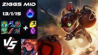 MID Ziggs vs Zoe  EU Challenger Patch 1422 [upl. by Anaer]