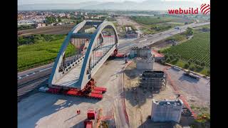 Ferrovia AV NapoliBari  tratta Napoli Cancello Varo del terzo ed ultimo ponte [upl. by Aicilram683]