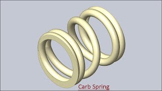 Carb Spring Solid Edge Tutorial [upl. by Dalt]