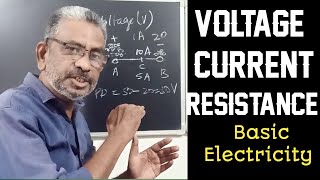 Voltage Current and Resistance in Malayalam [upl. by Connor432]