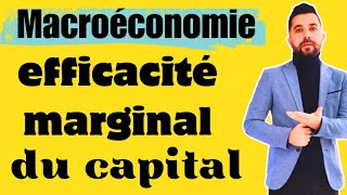 Efficacité marginale du capital [upl. by Annohsak]