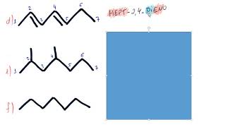 NOMENCLATURA DE HIDROCARBONETOS  EXERCÃCIOS RESOLVIDOS [upl. by Eeliab]