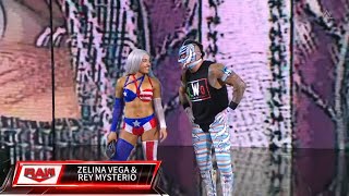 Rey Mysterio amp Zelina Vega Entrance  WWE Monday Night Raw July 08 2024 [upl. by Lav959]