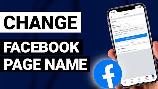 How To Change Facebook Page Name  2024 [upl. by Enomys]