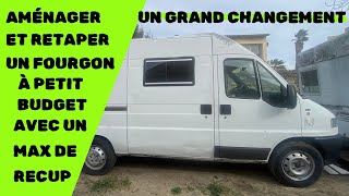 AMENAGER UN FOURGON A PETIT BUDGET UN GRAND CHANGEMENT [upl. by Darrelle943]