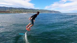 Hydrofoil Surf Heaven in Hawaii [upl. by Eelahs]