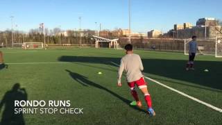 Alexandria Soccer Associations active game warmup Rondo Runs [upl. by Nosirrah244]