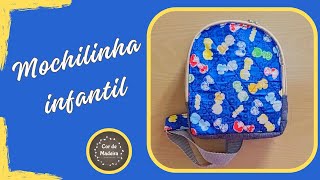 Como fazer uma mochila infantil de tecido [upl. by Kacerek]