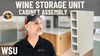 Wine Storage Unit Cabinet Assembly WSU  RTA Cabinet Assembly [upl. by Lauber]