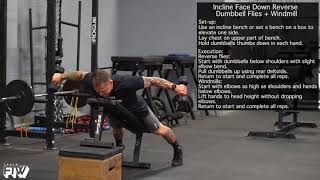 Incline Face Down Reverse Dumbbell Flies  Windmill [upl. by Laundes]