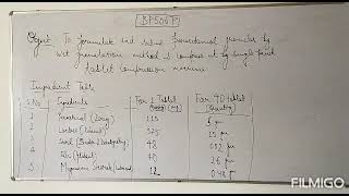 Tablet Manufacturing in Lab Granulation amp Compression [upl. by Adiam]