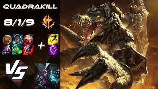 TOP Renekton vs Ekko QUADRAKILL  EU Challenger Patch 1421 [upl. by Dao]