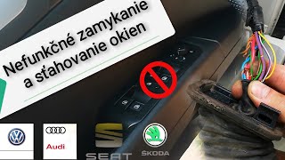 🚗 OPRAVA Nefunkčné zamykanie a sťahovanie okien polámaná kabeláž 🏁 [upl. by Jocelyne]