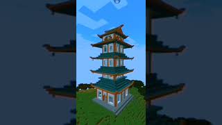 Minecraft quotJapanese Pagodaquot short shortvideo minecraft top foryou [upl. by Feldman]