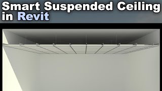 Ceiling in Revit Tutorial Smart Suspended Ceiling [upl. by Lottie276]