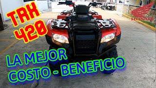 Honda TRX 420 La cuatrimoto de mejor costo beneficio [upl. by Yrrak]