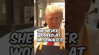 Trump Cooking Fries at McDonalds and KAMALA Never Did trump harris shorts [upl. by Alisan370]