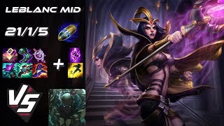 MID LeBlanc vs Pyke  EU Challenger Patch 1410 [upl. by Alac]