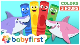 Toddler Learning Video  COLOR CREW  Songs Magic Adventures amp More  3 Hours Video  BabyFirst TV [upl. by Aicileb]