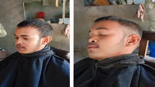 simple cutting hairstyle hairsaloon viralvideos hairstylehairstyle barbershop hairstyle hair [upl. by Ahsiket]